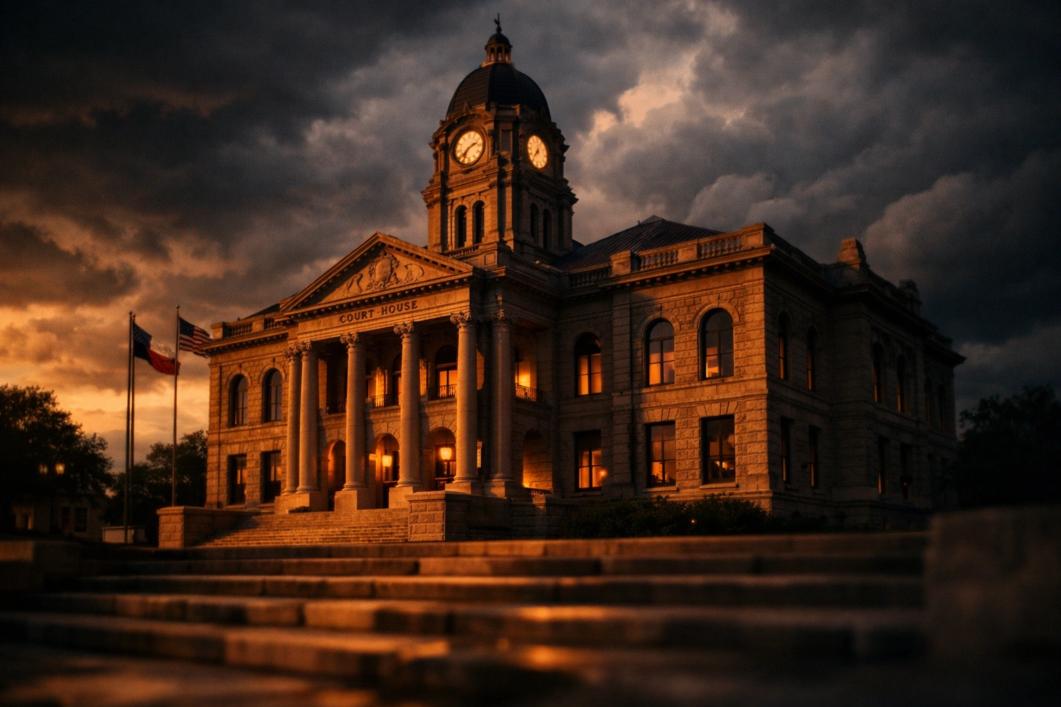 Ellis County courthouse where magistrates determine bail amounts